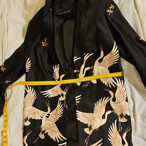 Zara Woman Crane Kimono Blazer - Picture 4 of 10
